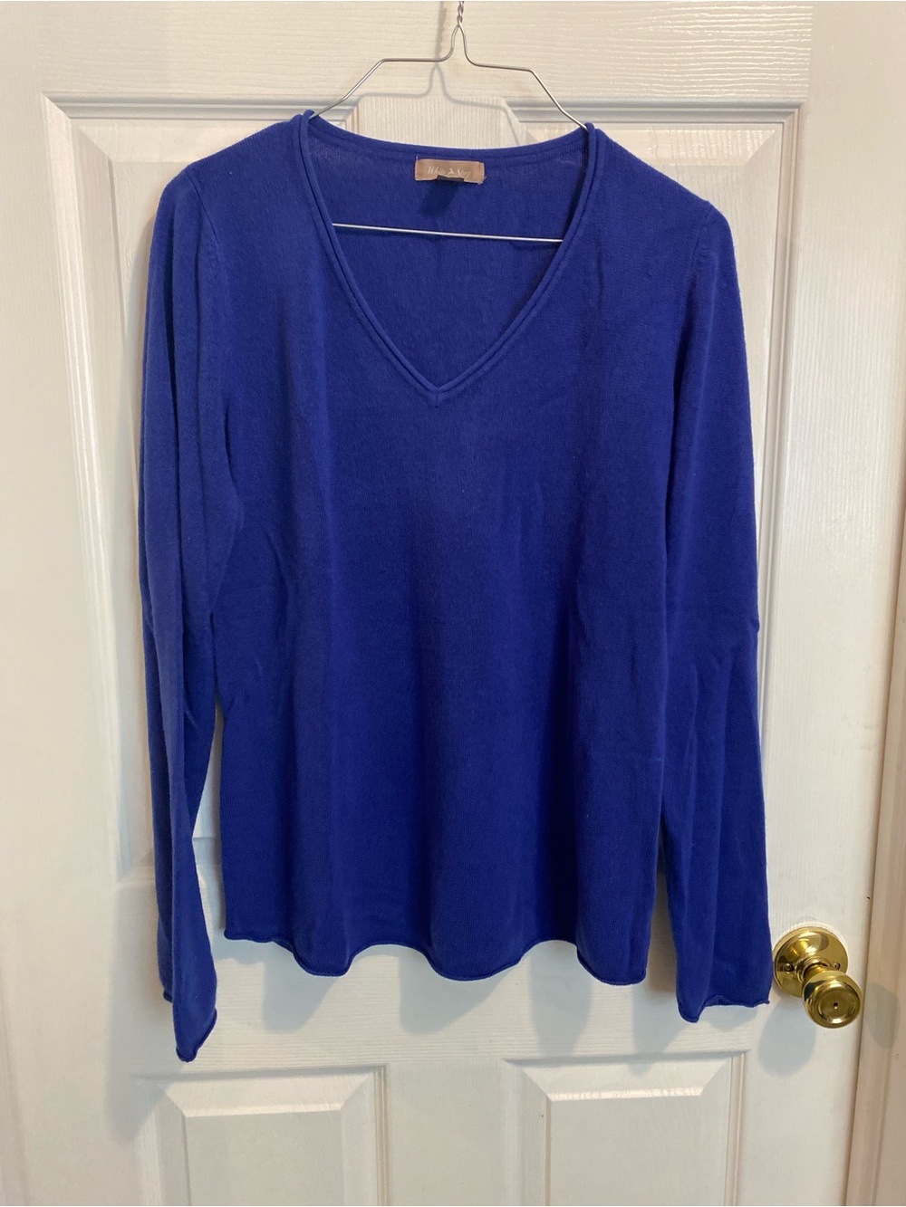 White Stag Royal Blue V-Neck Long Sleeve Sweater